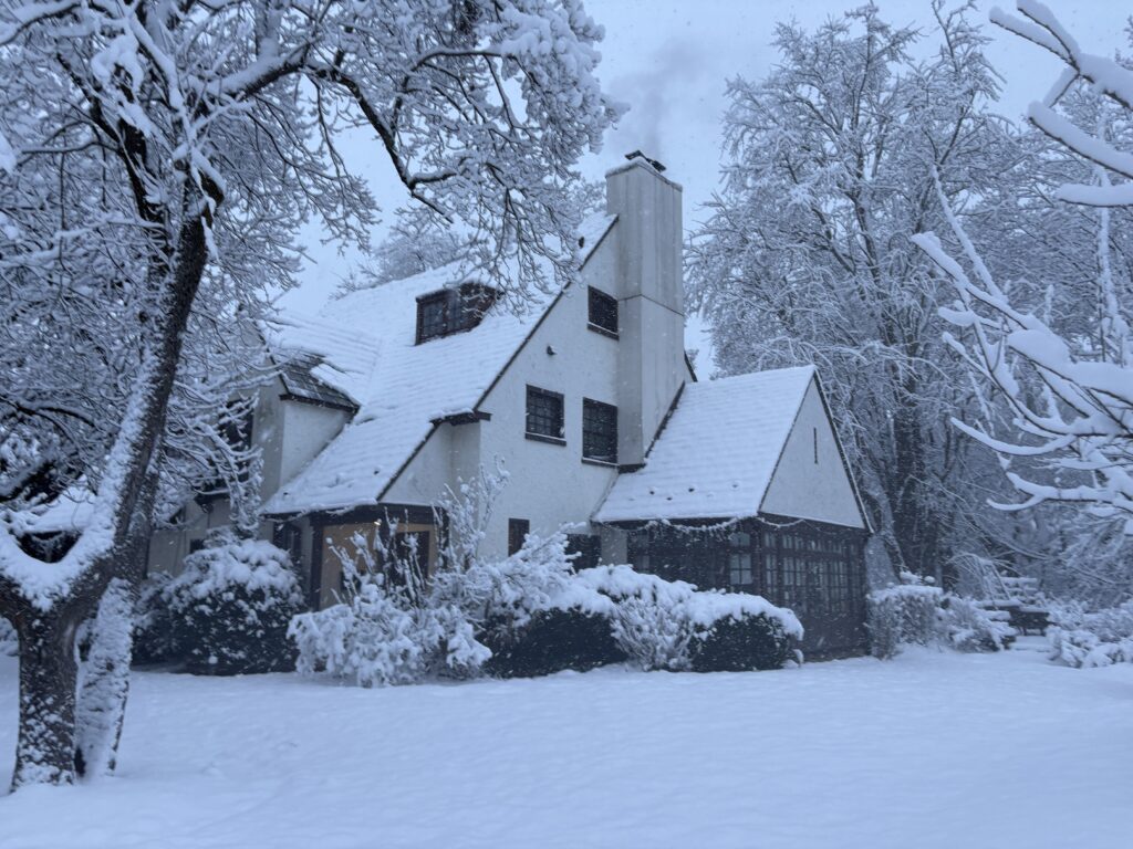 Our house after the big snowfall